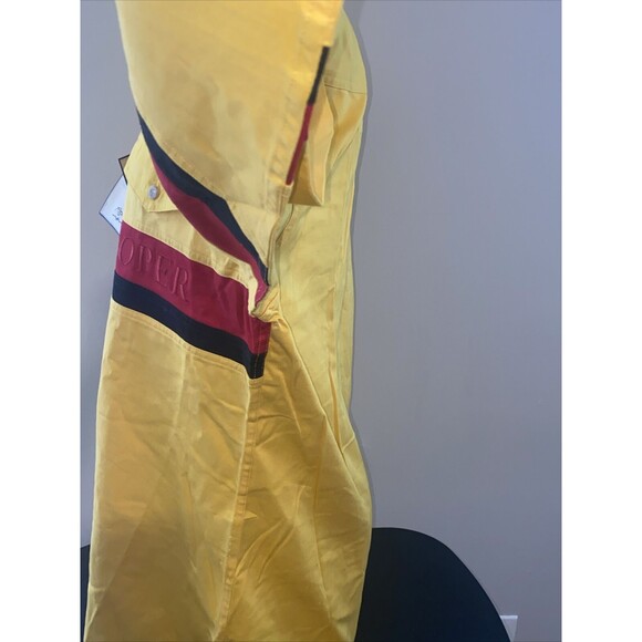 Roper Western Shirt Cowboy Large Yellow Red Vintage 90s Embroidered Striped - Picture 8 of 16